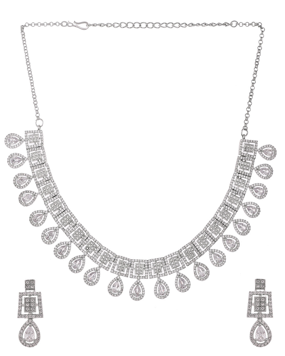 Women's Victorian Jewelry Inspired Necklace Set - Voylla