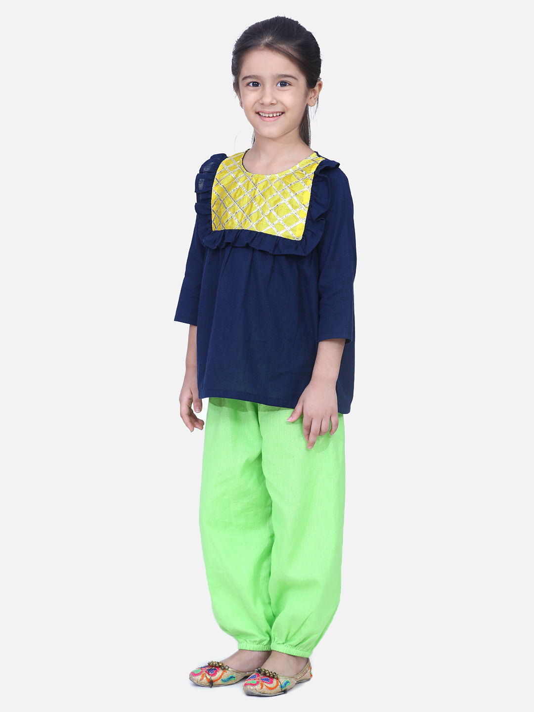 Girl's Cotton Blue Sets - Bownbee
