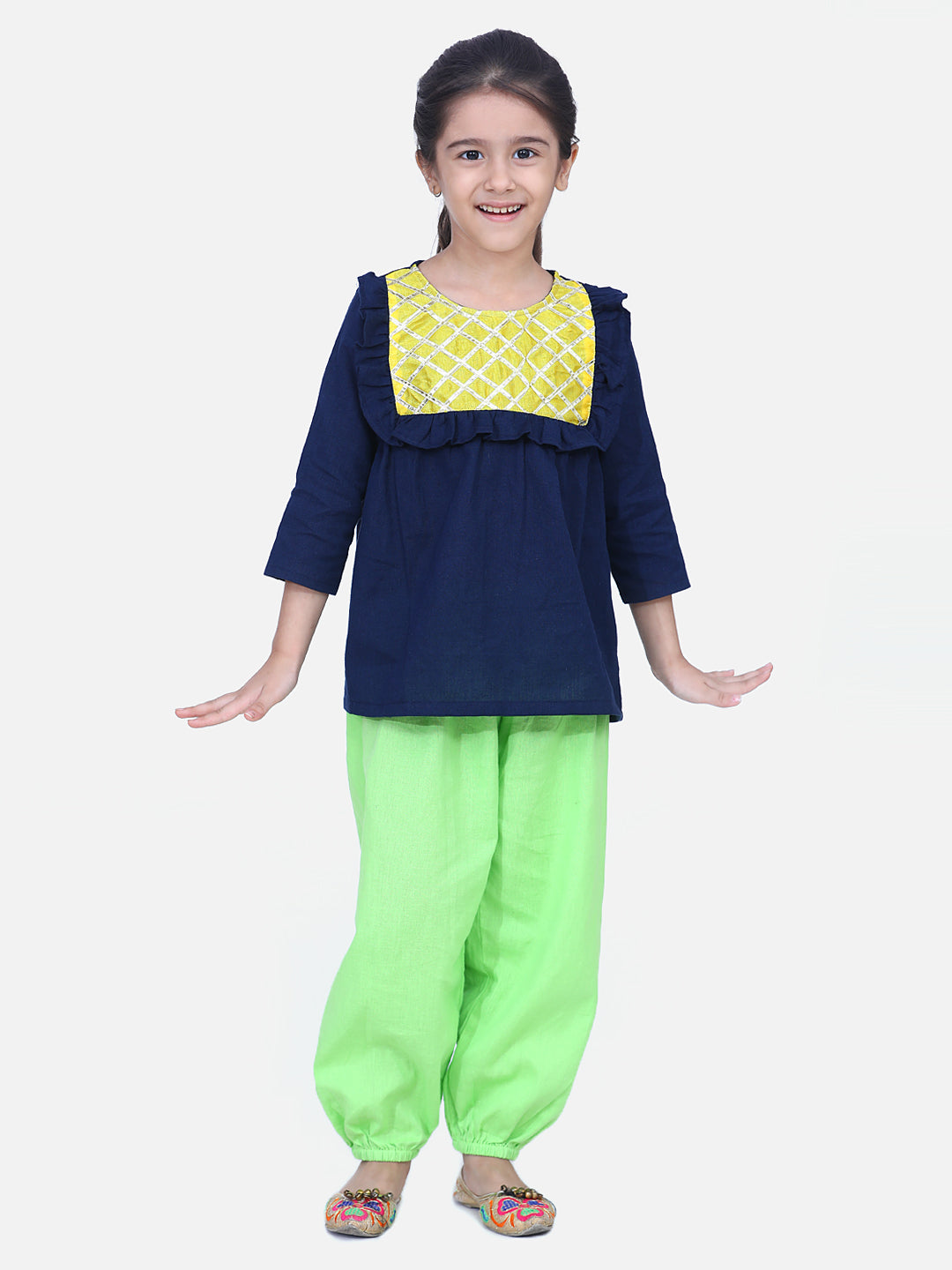 Girl's Cotton Blue Sets - Bownbee