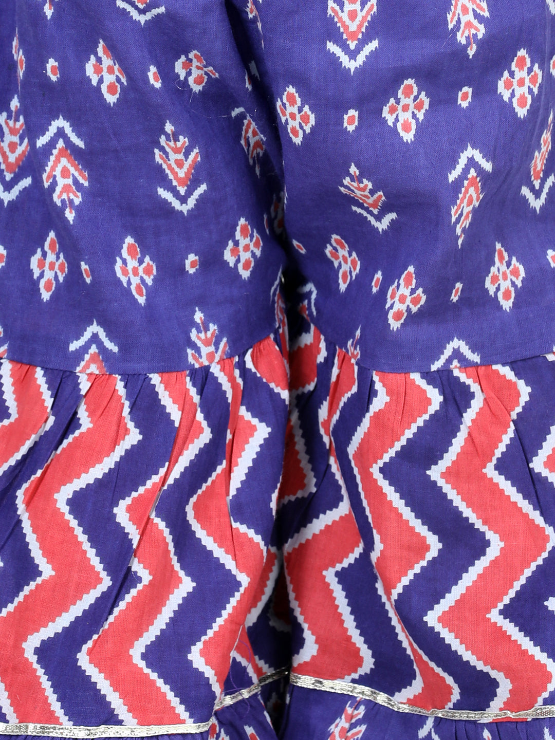 Girl's Cotton Purple Kurta Sets - Bownbee