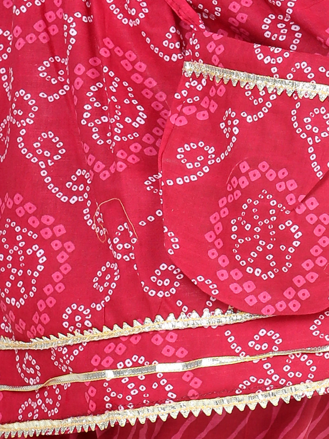 Girl's Cotton Pink Kurti Sets - Bownbee
