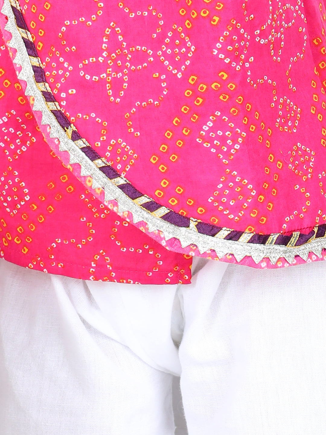 Boy's Pink Color Full Sleeve Cotton Kurta Pajama  - NOZ2TOZ KIDS