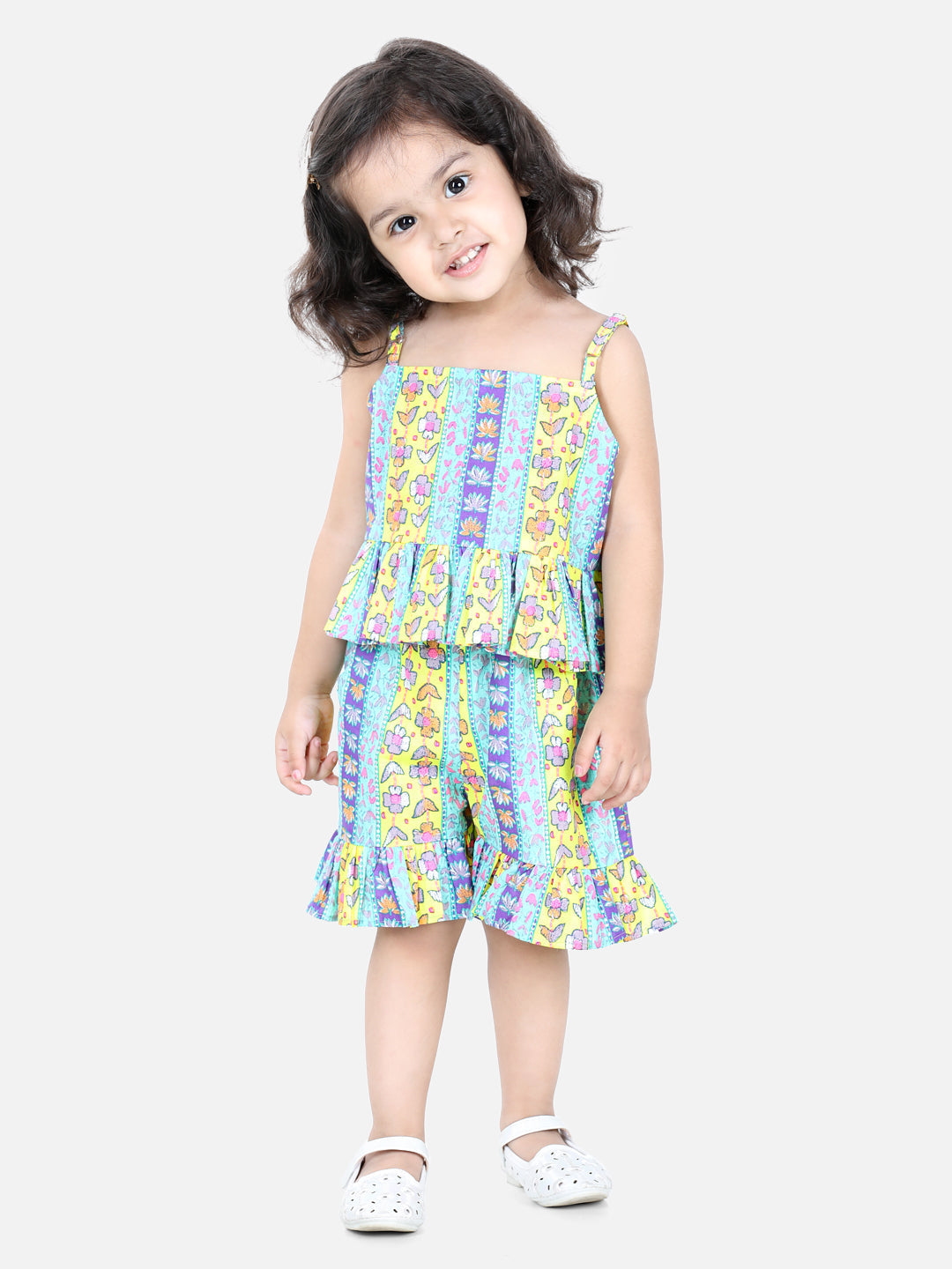Girl's Cotton Yellow Sets - Bownbee
