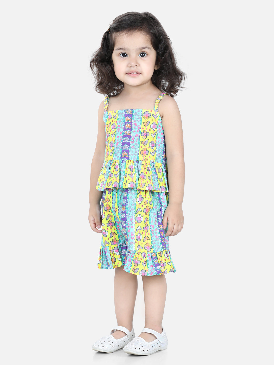 Girl's Cotton Yellow Sets - Bownbee