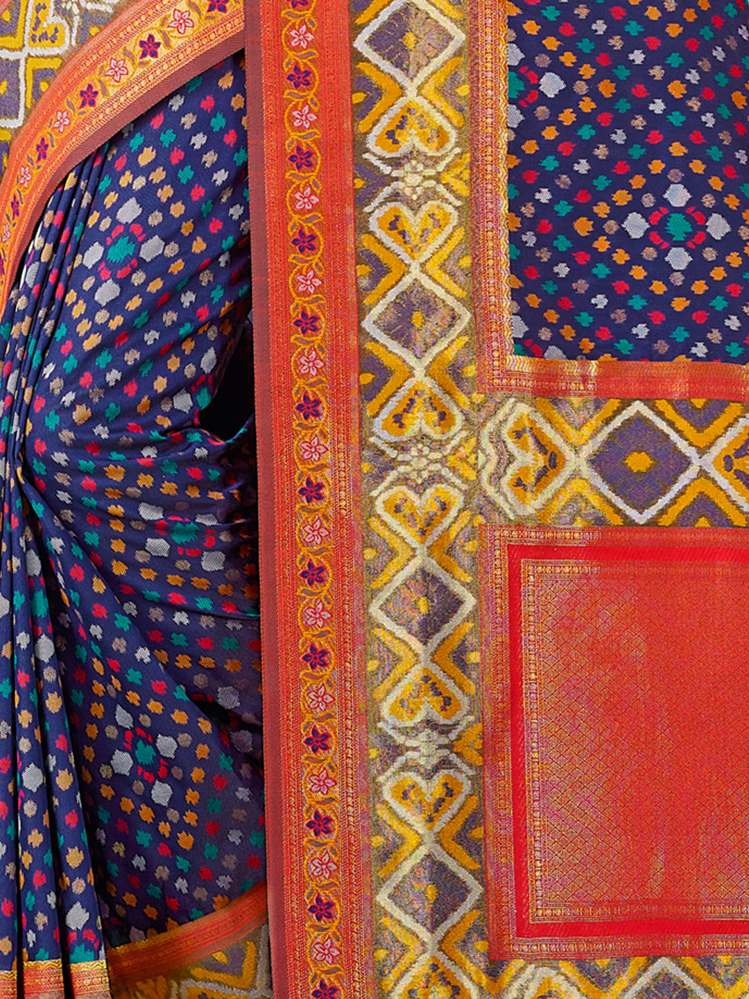 Women's Blue SILK  Woven Zari Work Traditional Tassle Saree - Sangam Prints