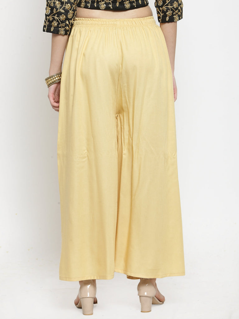 Women's Fawn Solid Rayon Sharara