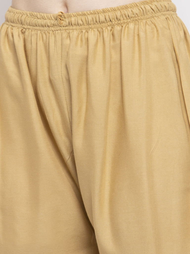 Women's Fawn Solid Rayon Palazzo