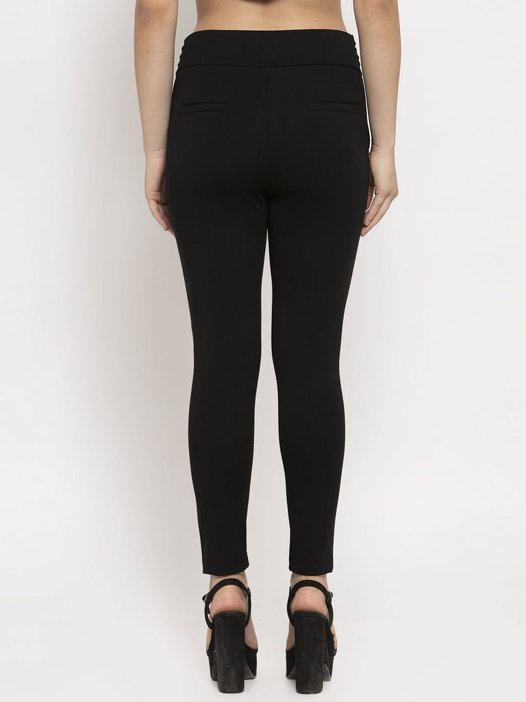 Women's Black Slim Fit Jeggings