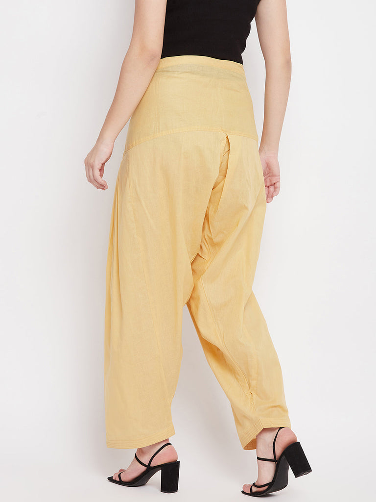 Women's Fawn Solid Cotton Salwar