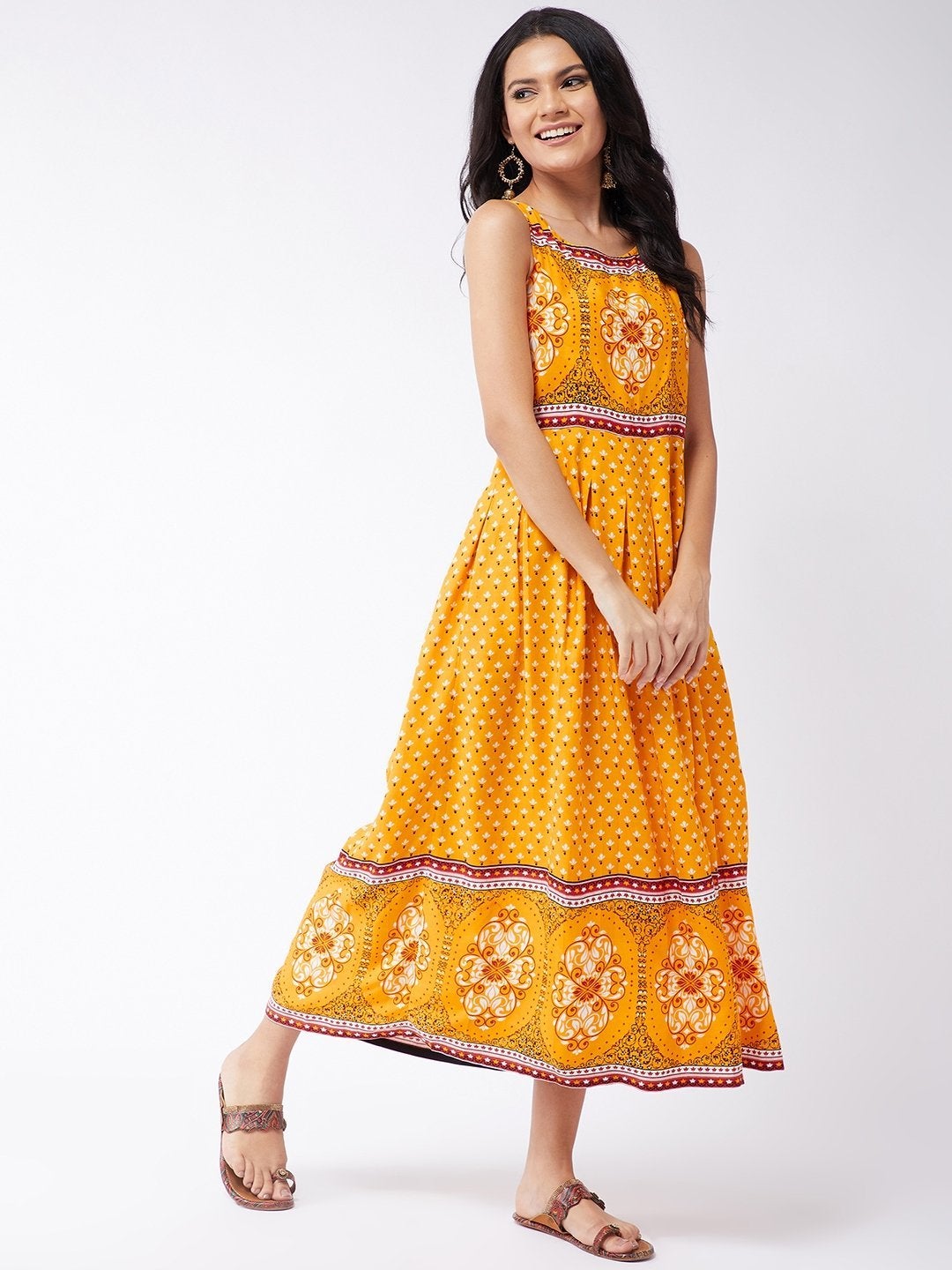 Women's Kasturi Digital Printed Dress - Pannkh