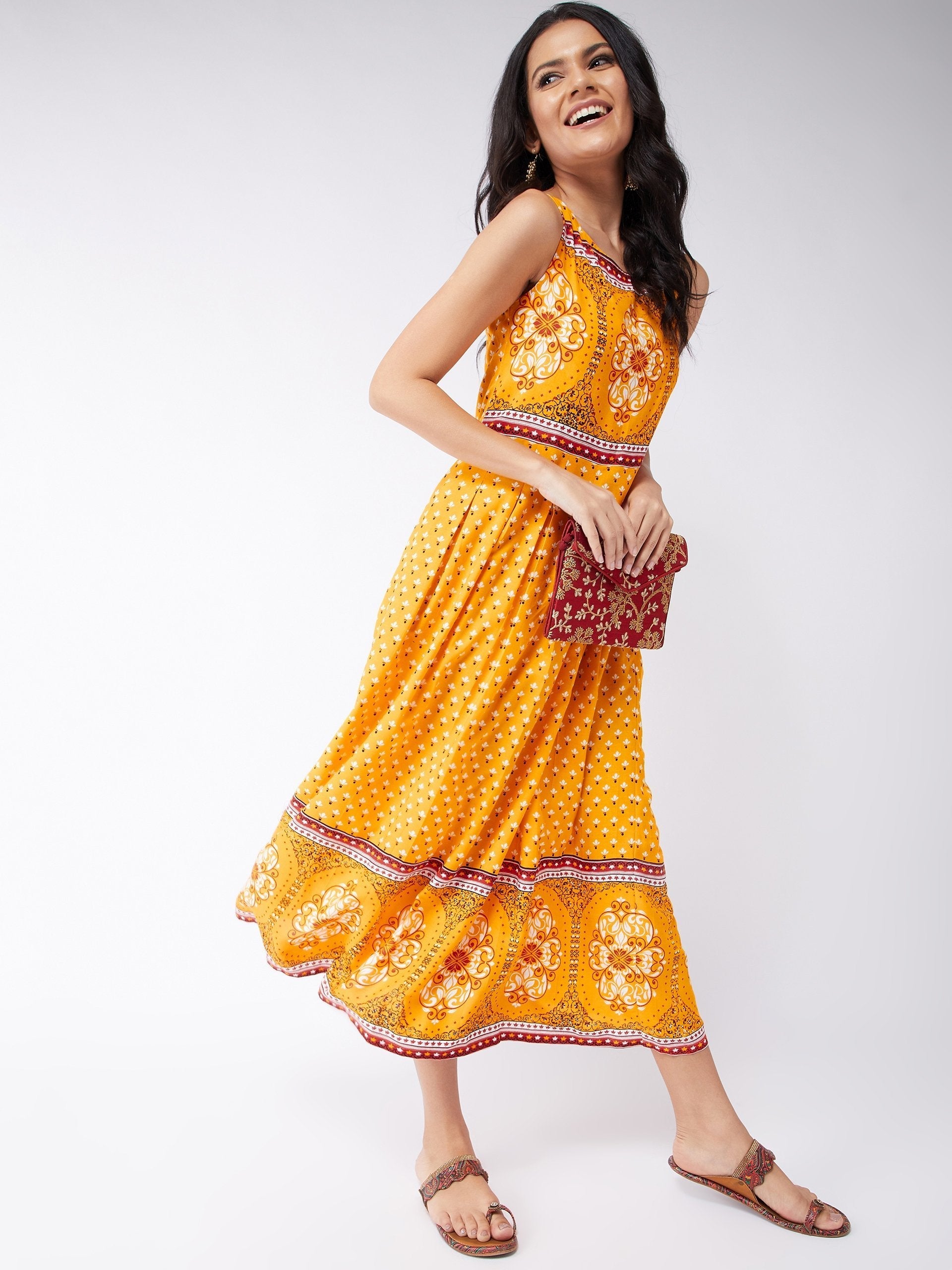 Women's Kasturi Digital Printed Dress - Pannkh