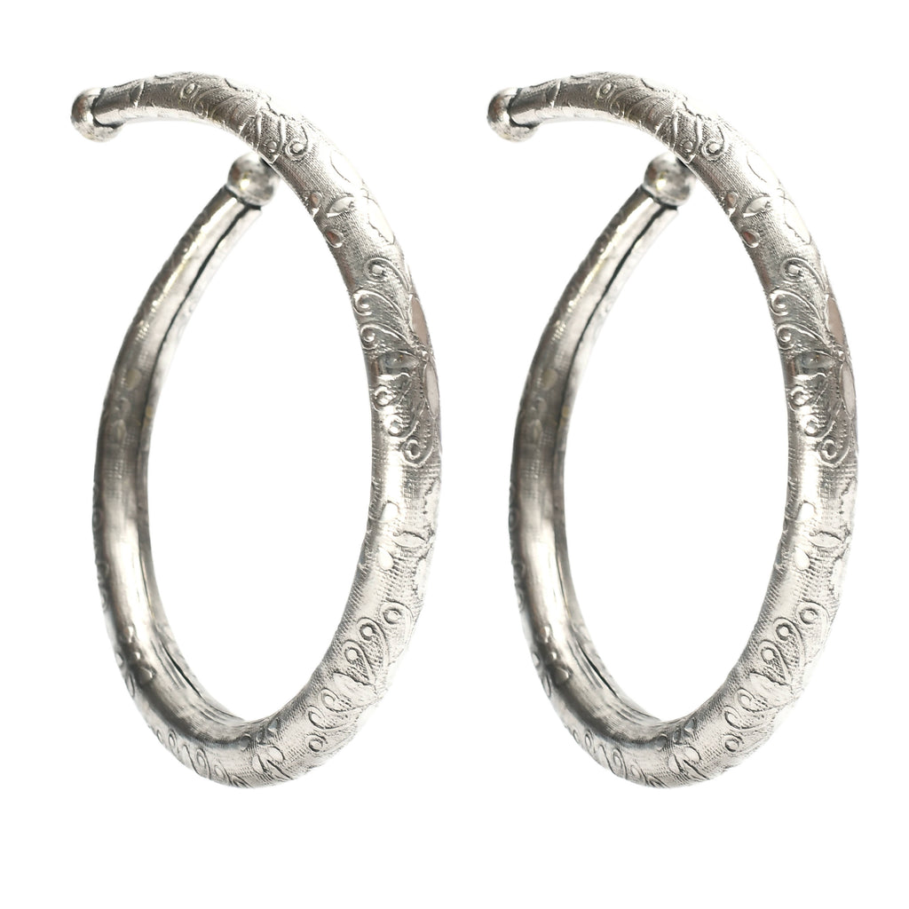 Johar Kamal Traditional German Silver Rajasthani design Kada Ankle