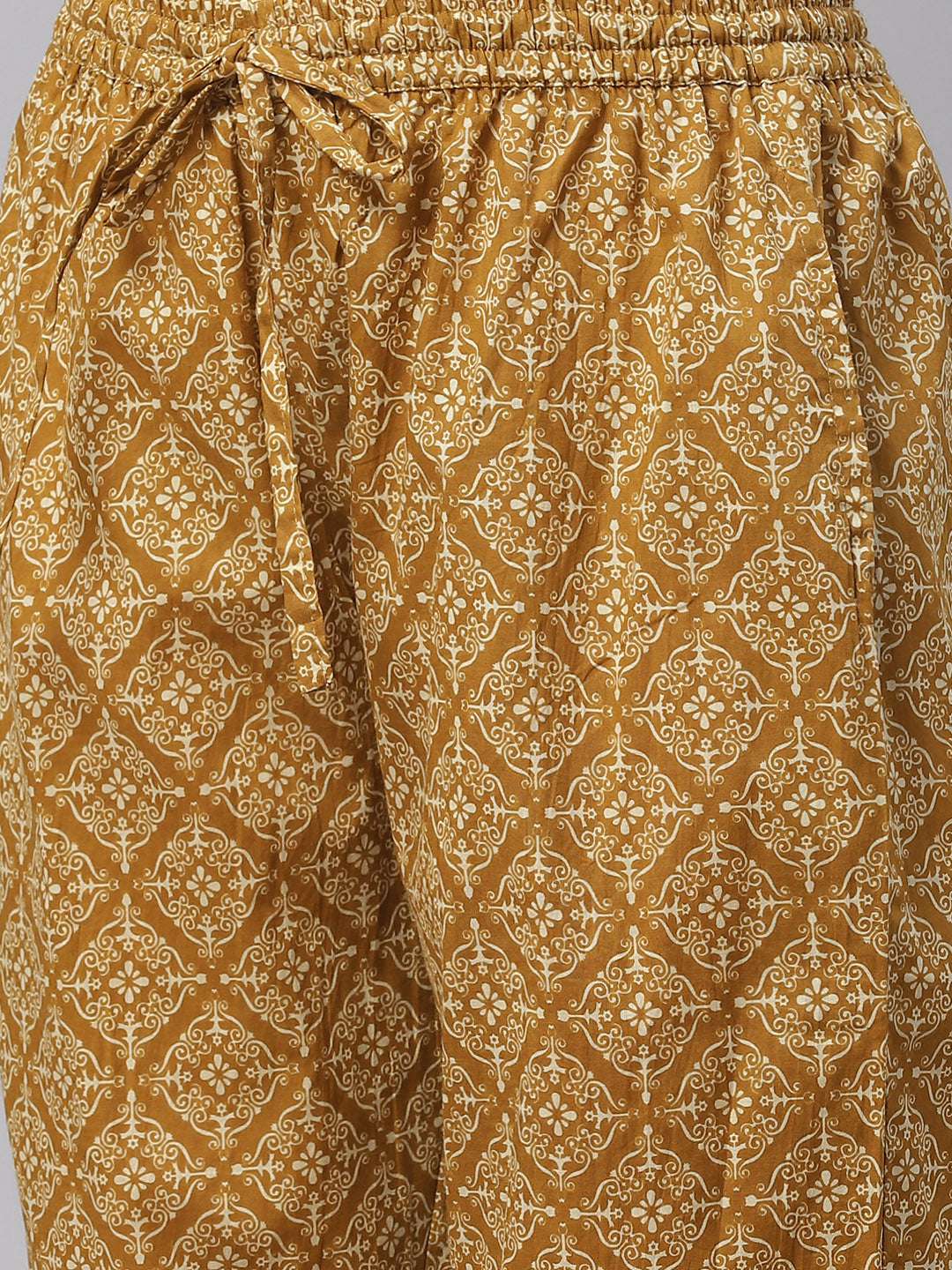 Women's Brown Cotton Straight Kurta Pant Set With Dupatta - Noz2Toz