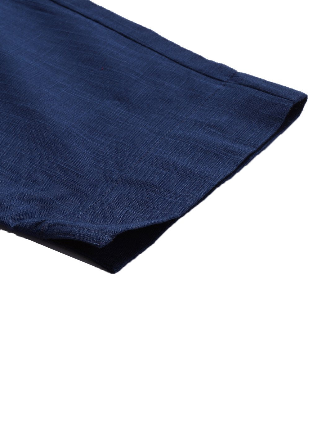 Women's Blue Cotton Trouser - Noz2Toz