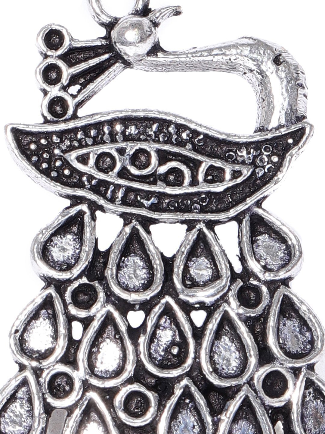 Women's Peacock Inspired Germen Silver Ring For Women & Girls - Priyaasi