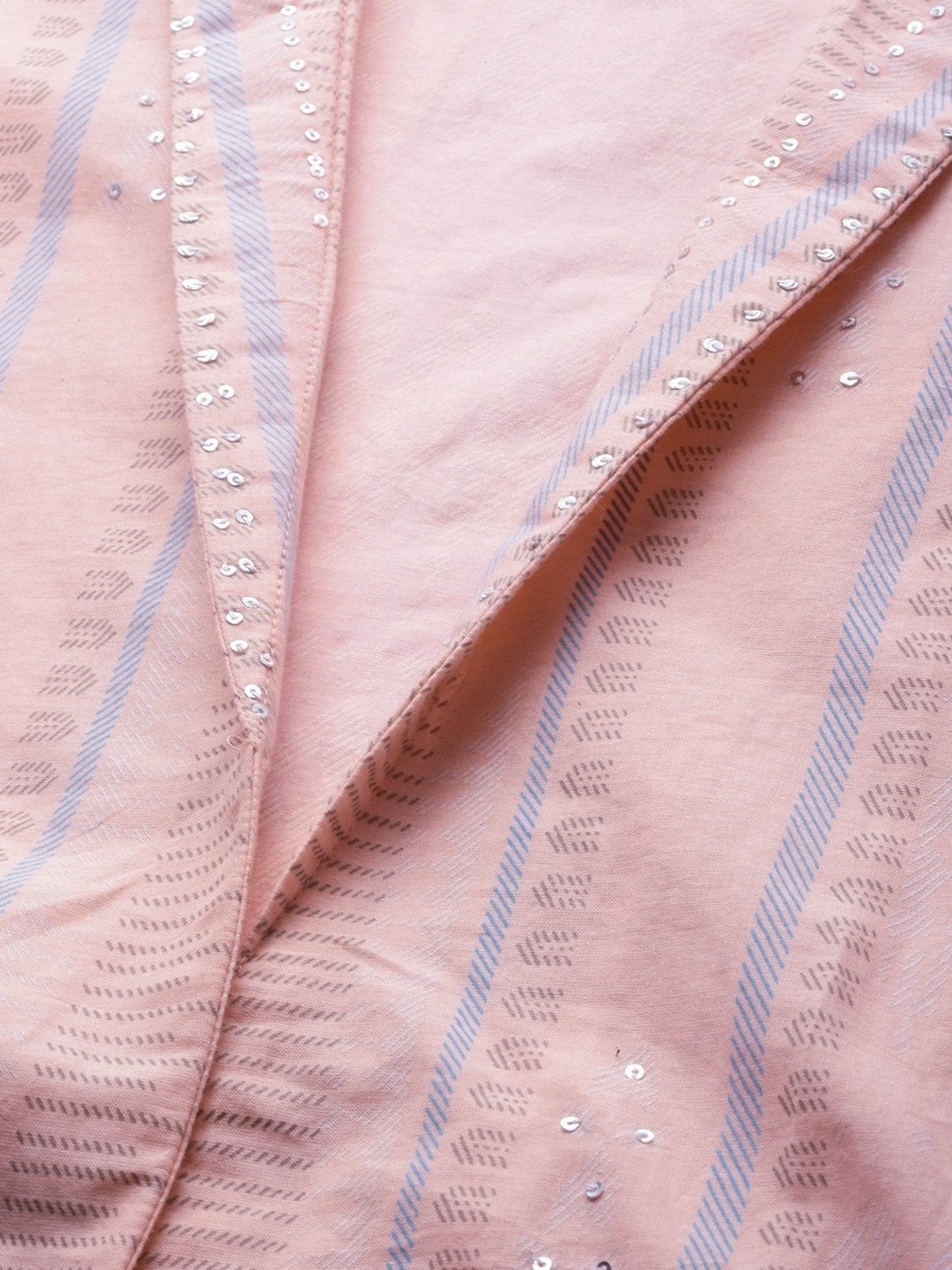 Women's Baby Pink Three Piece Palazzo Set With Jacket - Divena