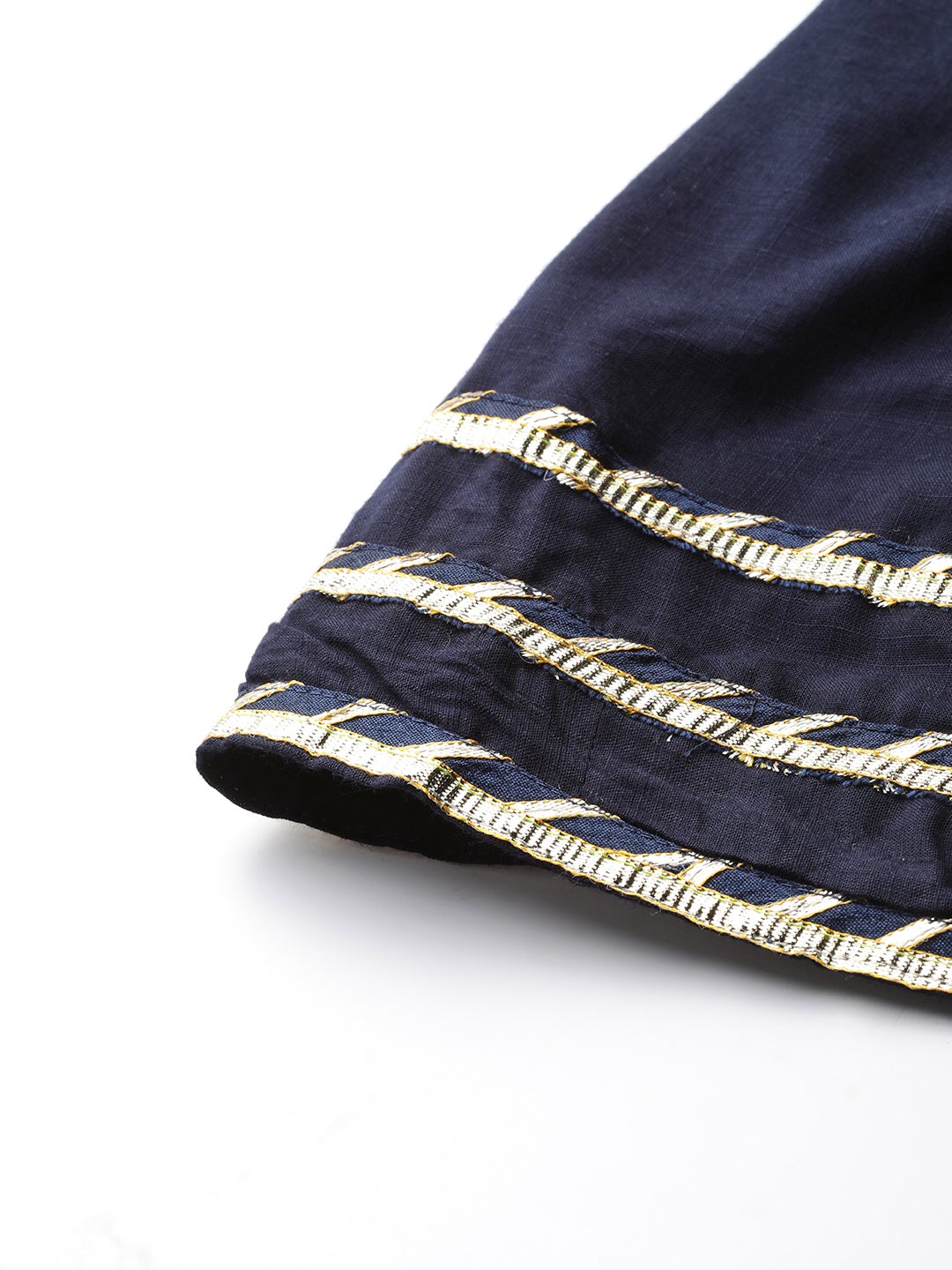 Women's Navy Blue Embroidered Lehenga Dupatta Set - Noz2Toz