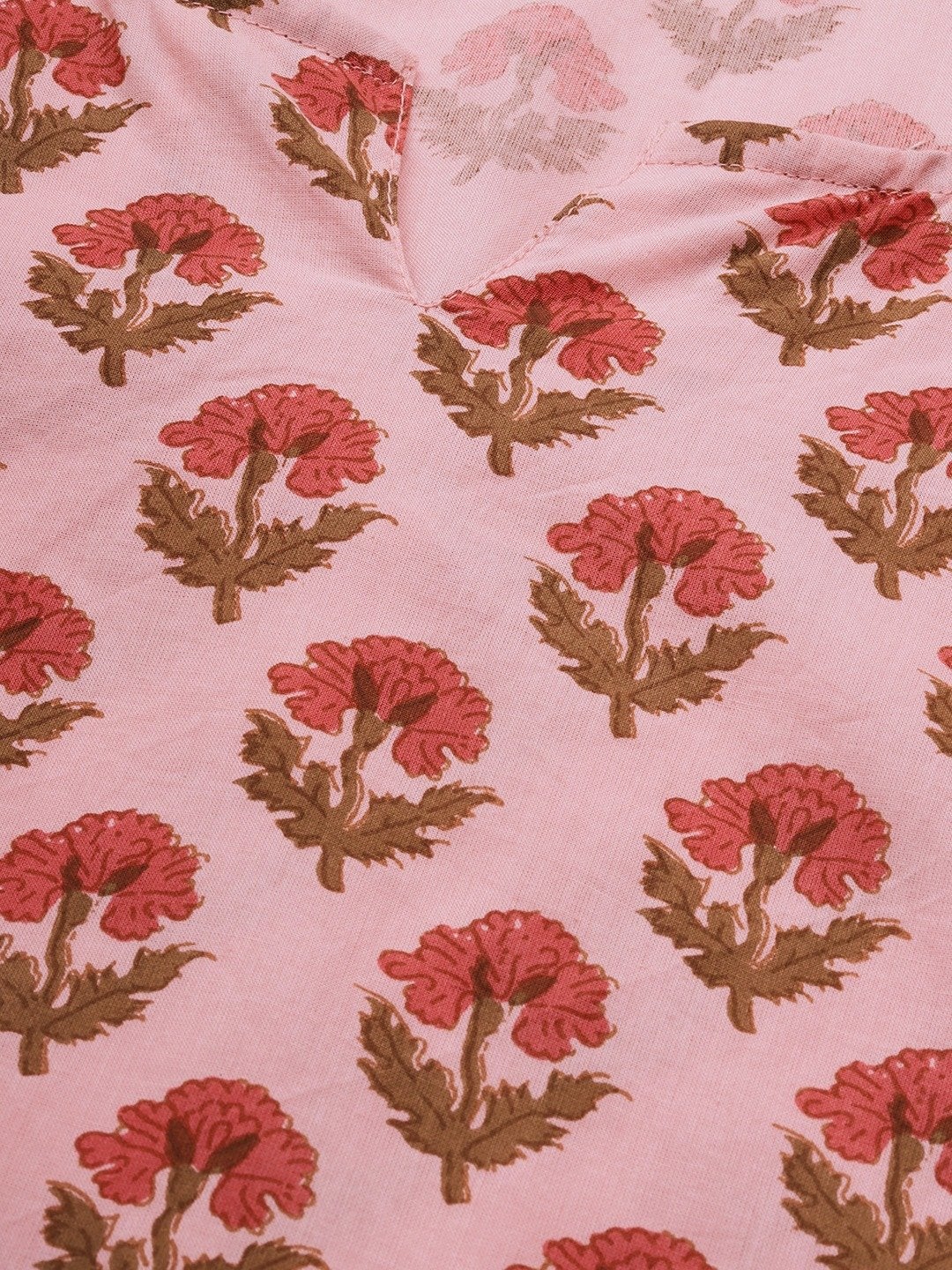Women's Pink Cotton Loungewear /Nightwear Set - Divena
