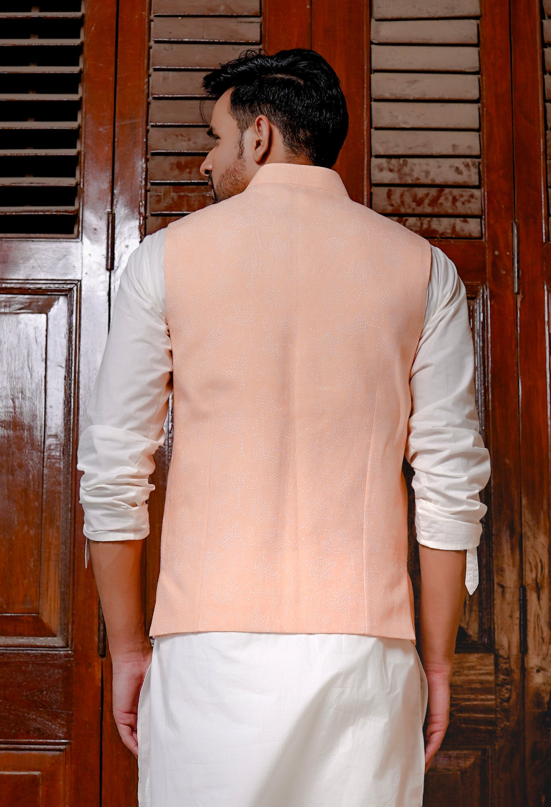 Men's Pure Linen Printed Jacket - Hatheli