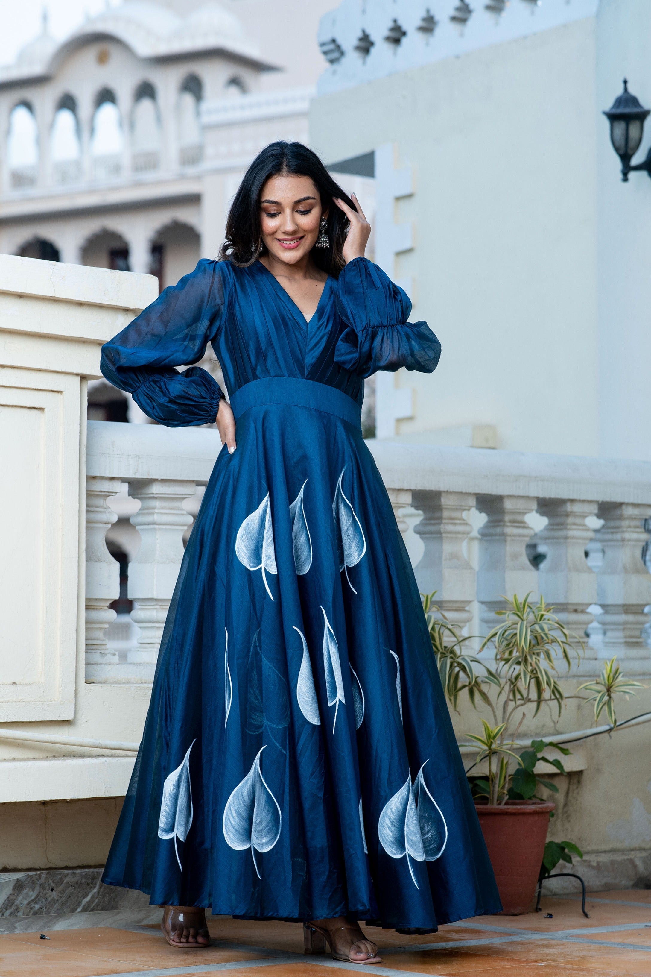 Buy Women's Fannah Hand Painted Styled Gown - Saras The Label - Online at Best Price | Trendia Buy Women's Fannah Hand Painted Styled Gown - Saras The Label - Online at Best Price | Trendia