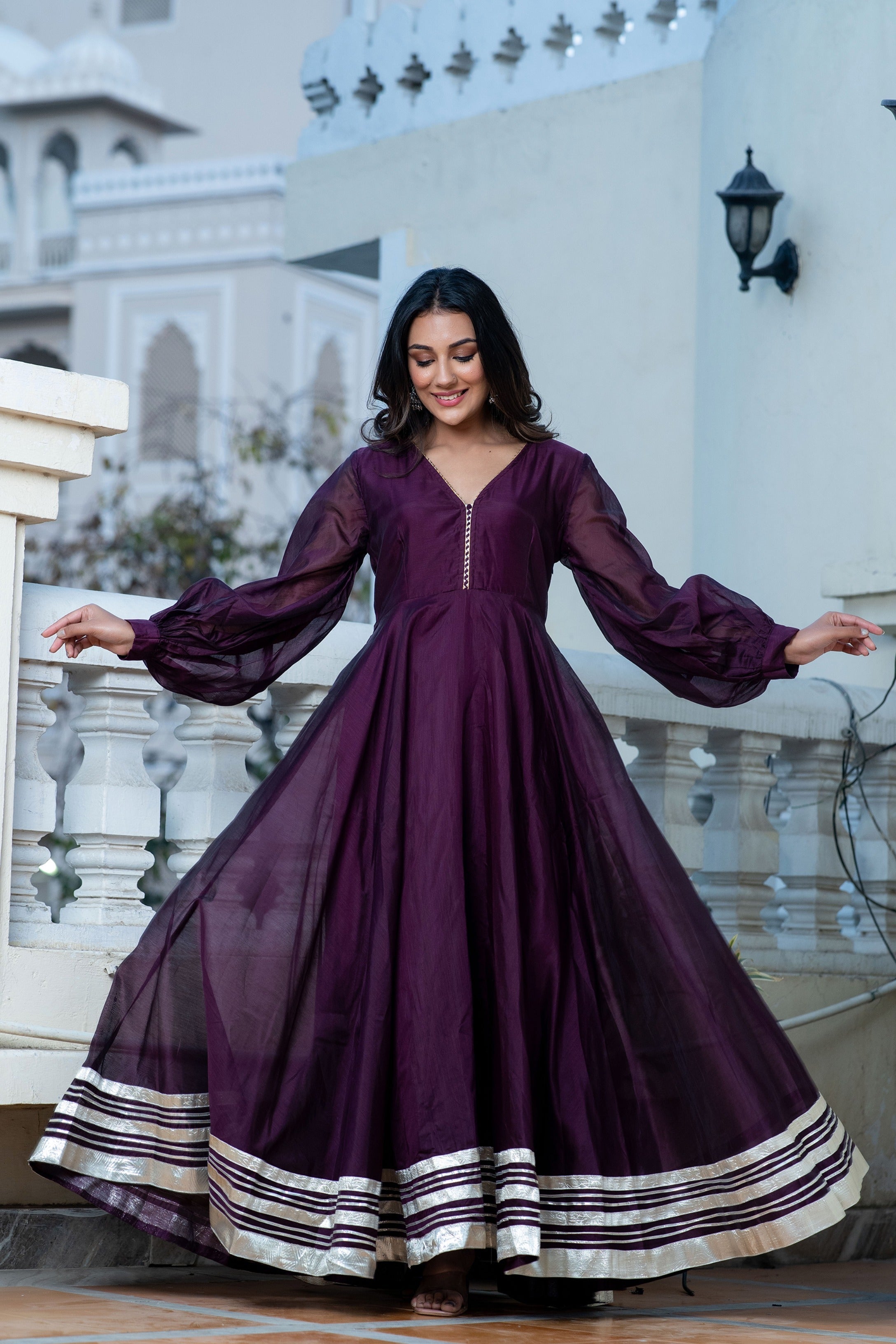 gota dress design Hot Pink Gota Dress Label DC