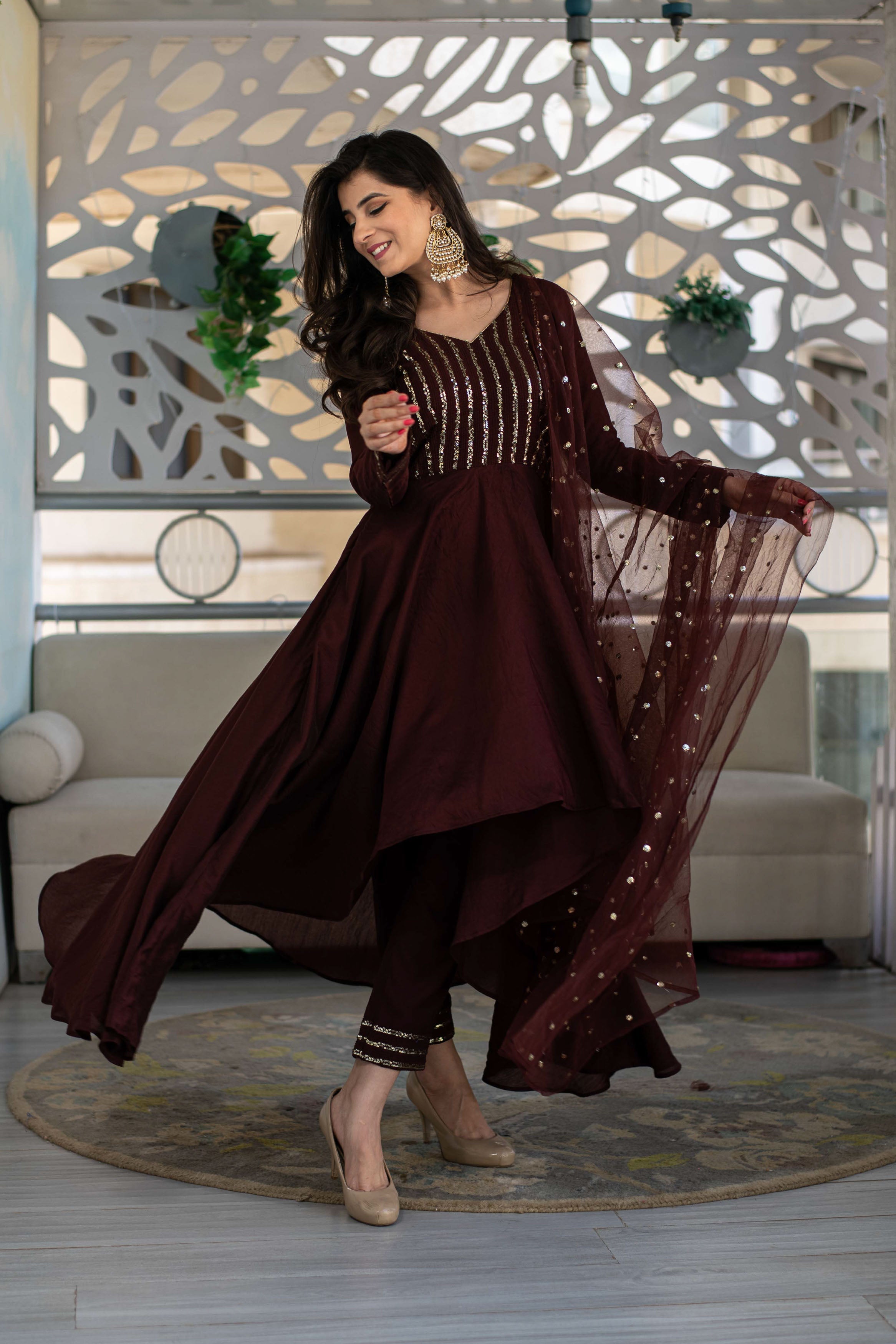 brown high low dress Buy Adrianna Papell Brown Floral Print Hi Low Midi Dress from Next USA