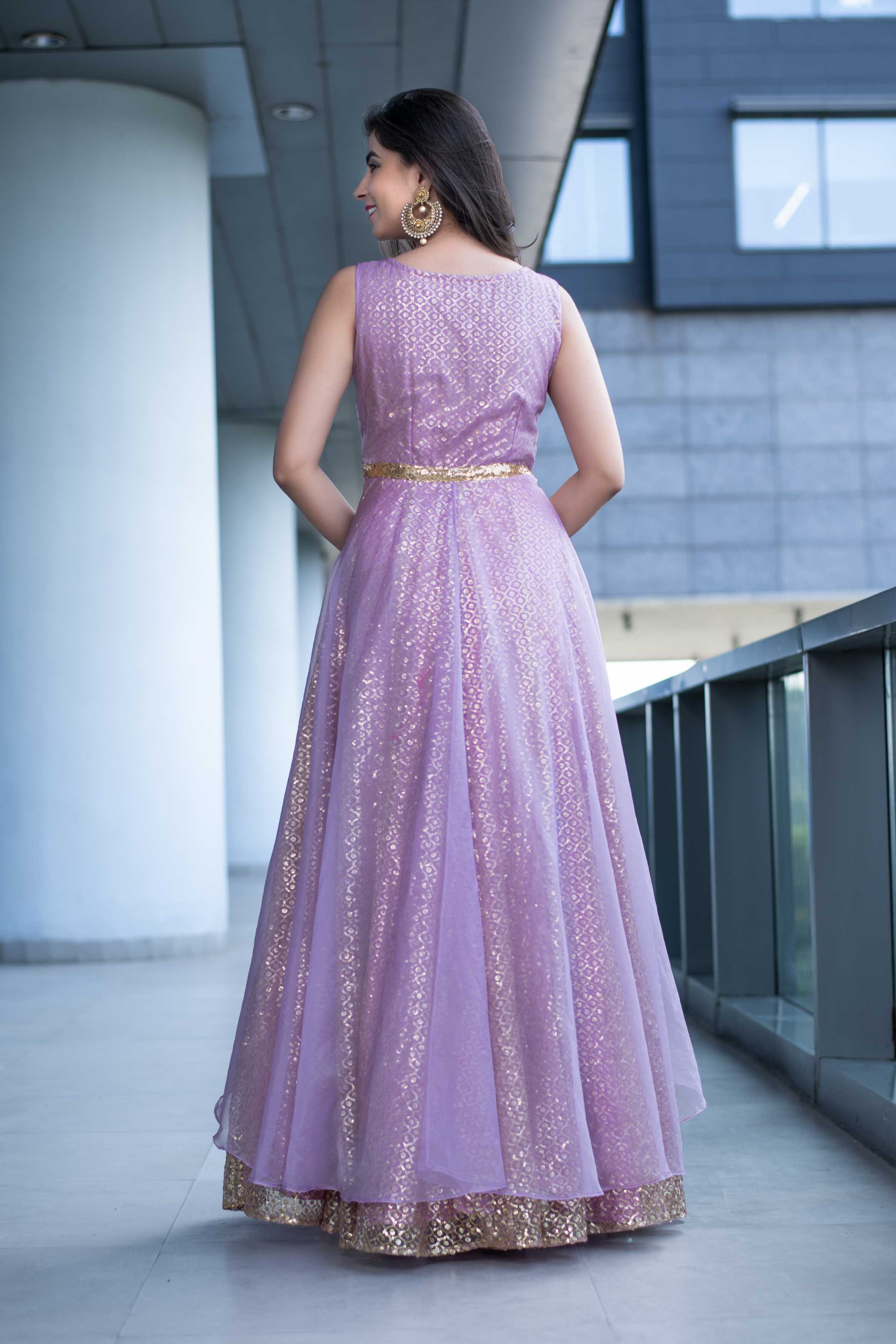 Women's Lavender Love Gown - Label Shaurya Sanadhya