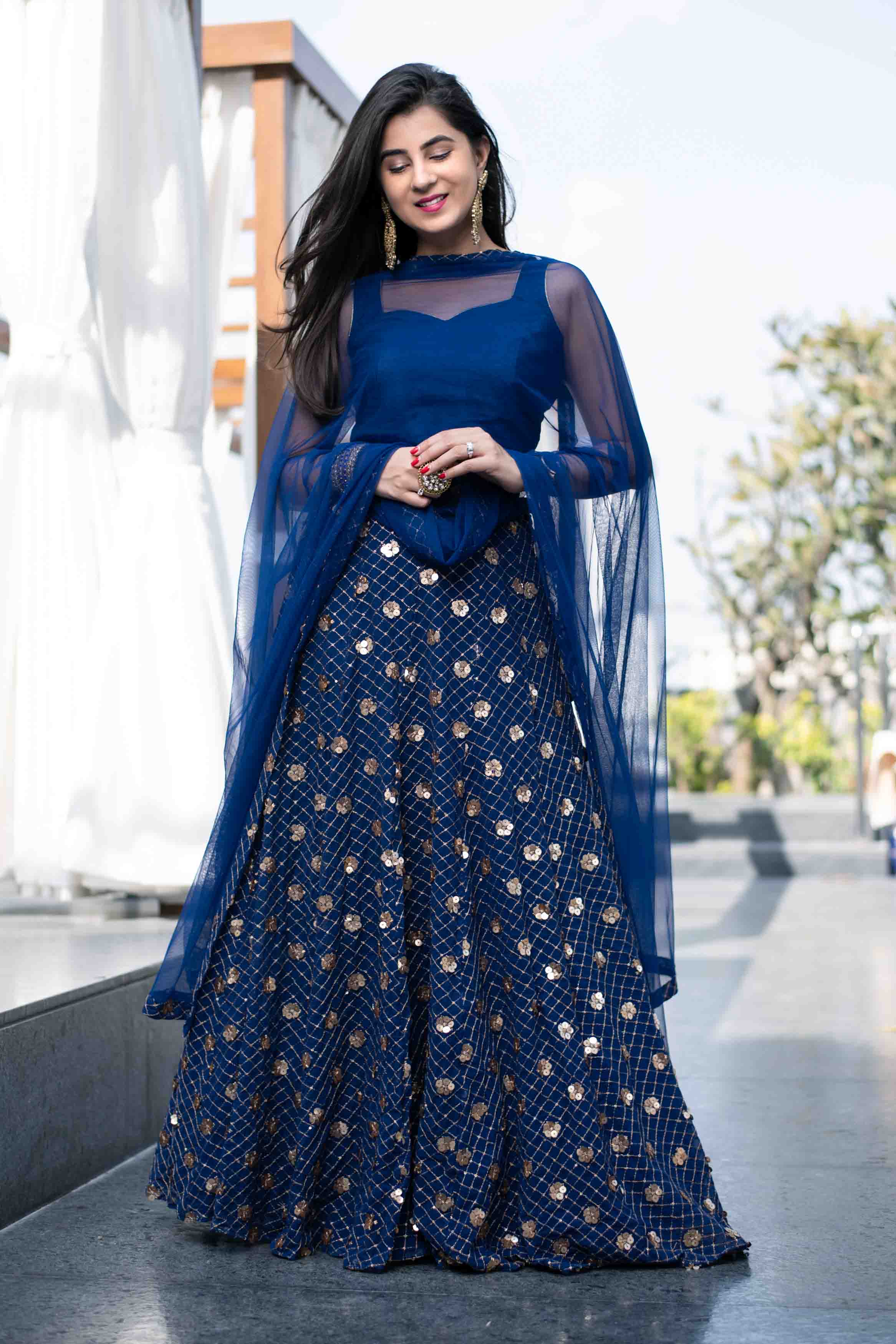 Women's Blue Lehenga