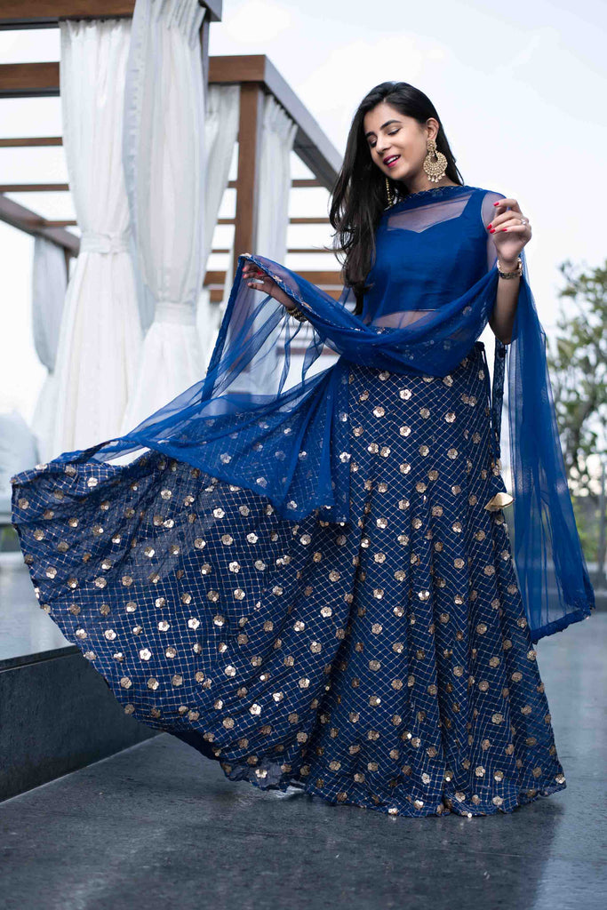 Women's Blue Lehenga