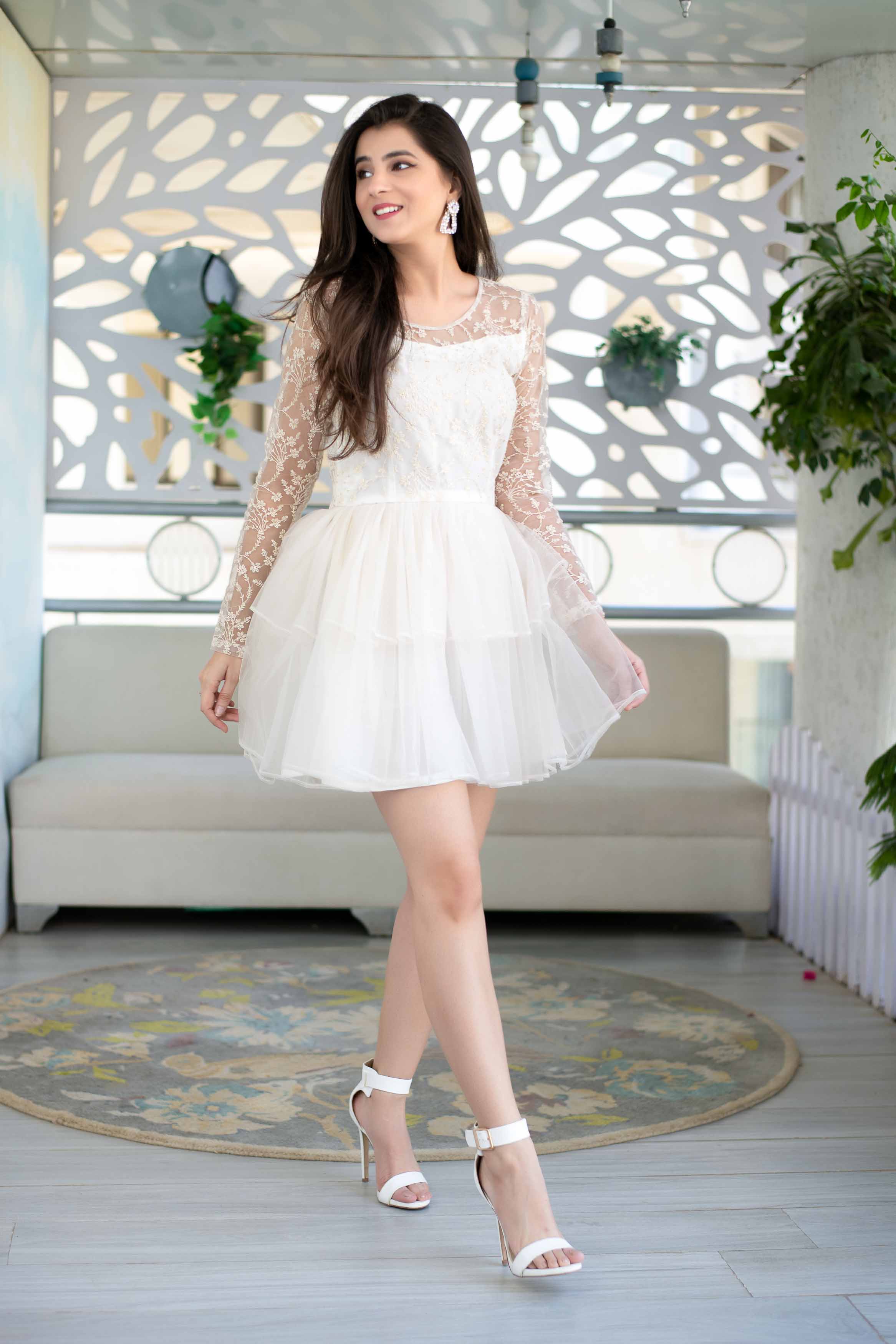 Buy Women's Off White Thread Work Short Dress - Label Shaurya Sandhya | Trendia XXL | Trendia Global Buy Women's Off White Thread Work Short Dress - Label Shaurya Sandhya | Trendia XXL | Trendia Global