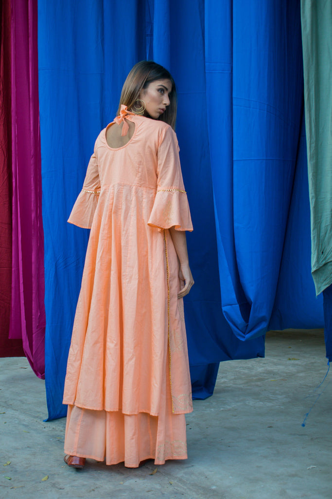 Women's Anarkali Kurta With Palazzo(2Pc Set)