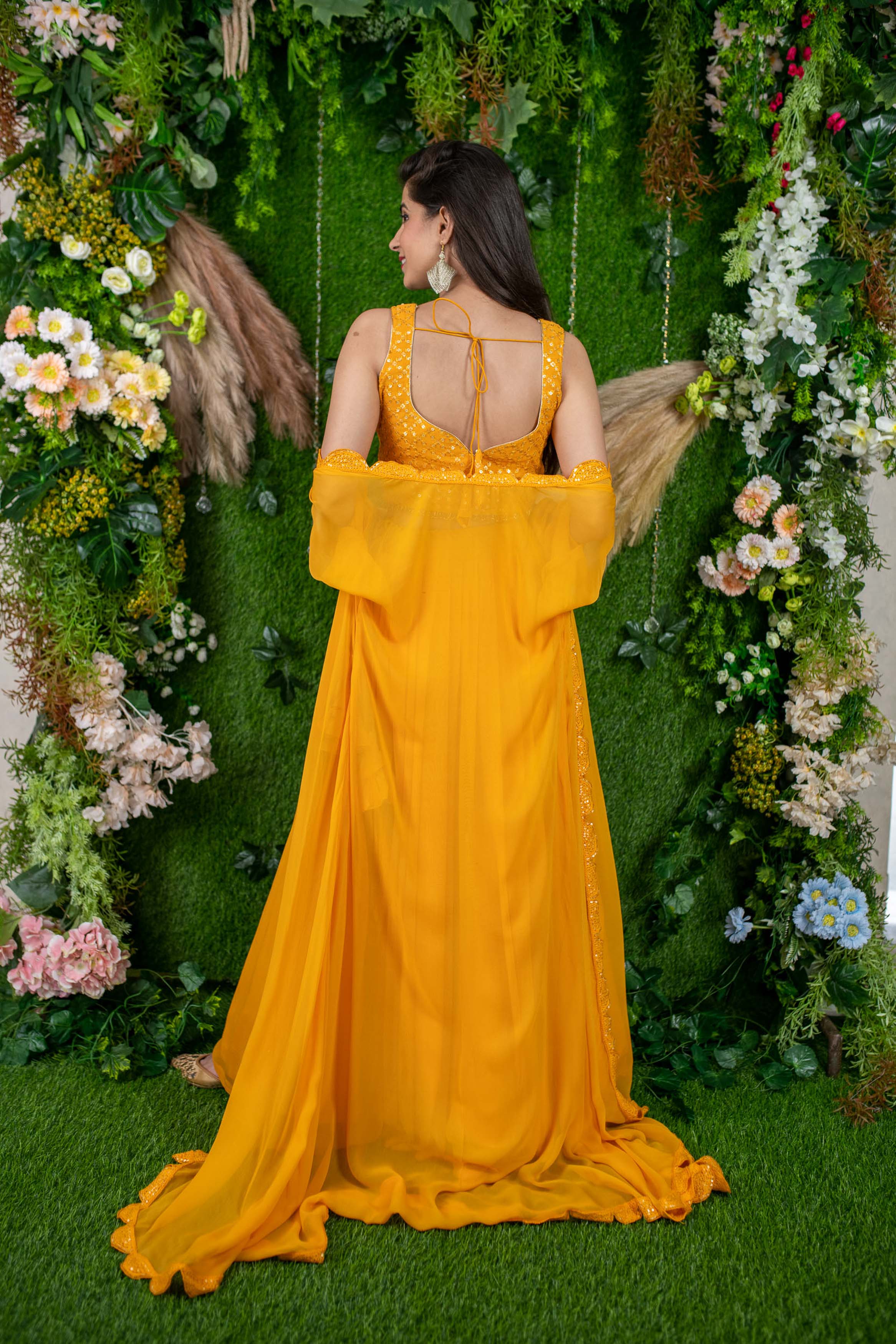 Women's Daffodil Yellow Lehenga - Label Shaurya Sanadhya