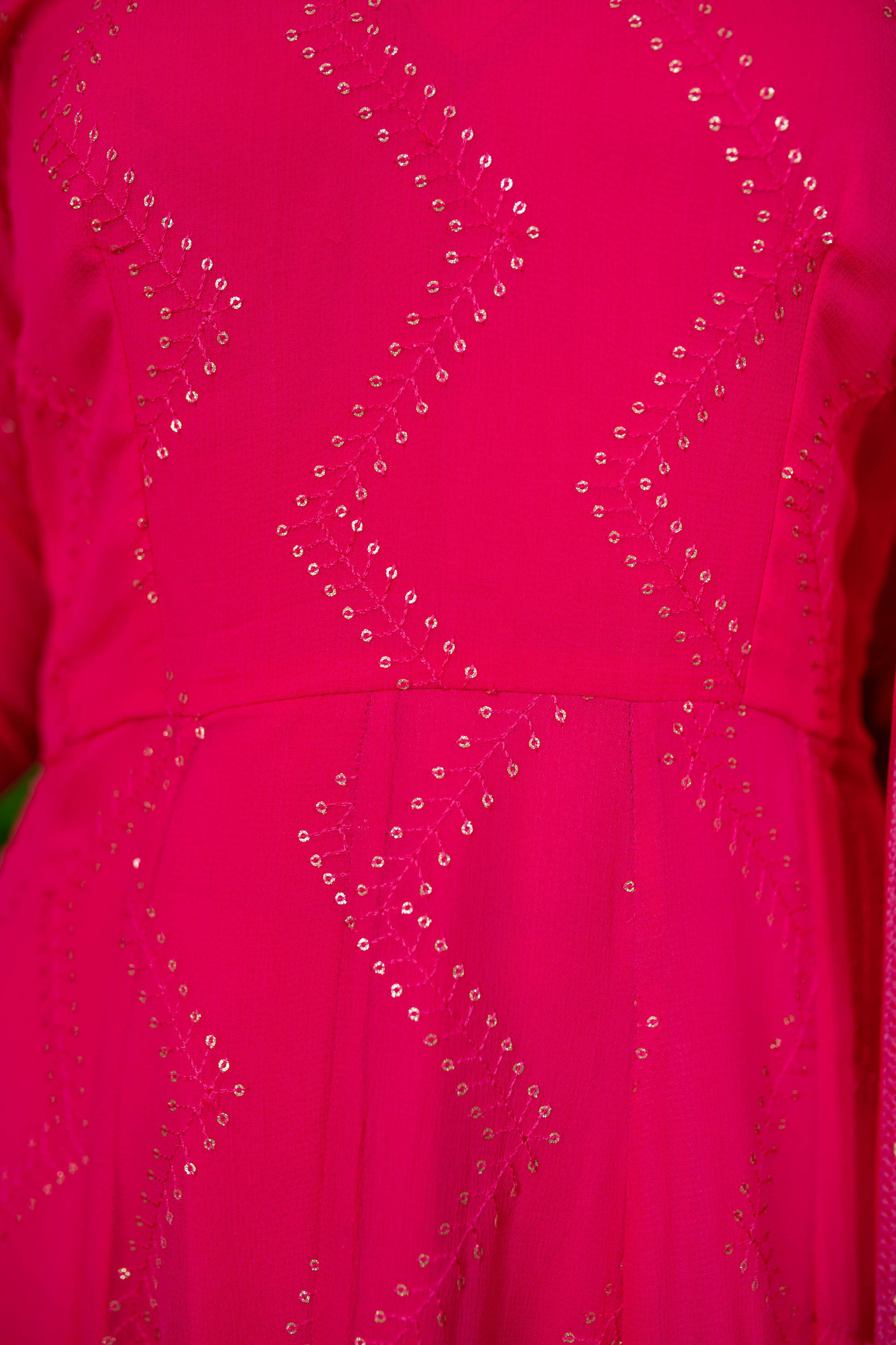 Women's Pink Thread Work Anarkali - Label Shaurya Sanadhya