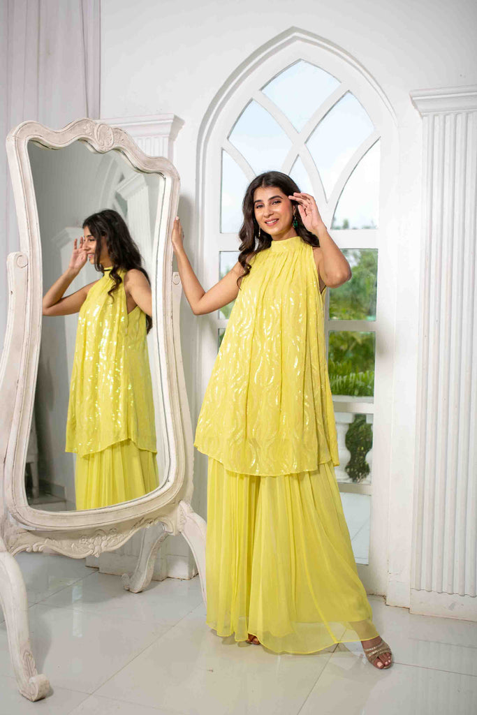 Women's Yellow Bund Gala Co-Ord Set