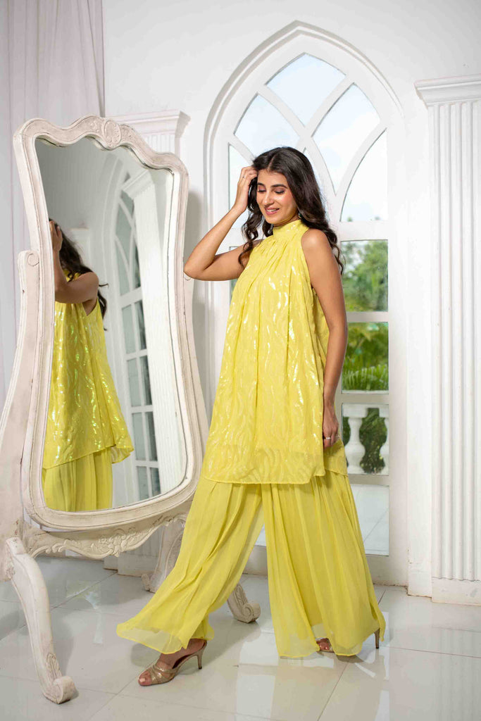 Women's Yellow Bund Gala Co-Ord Set