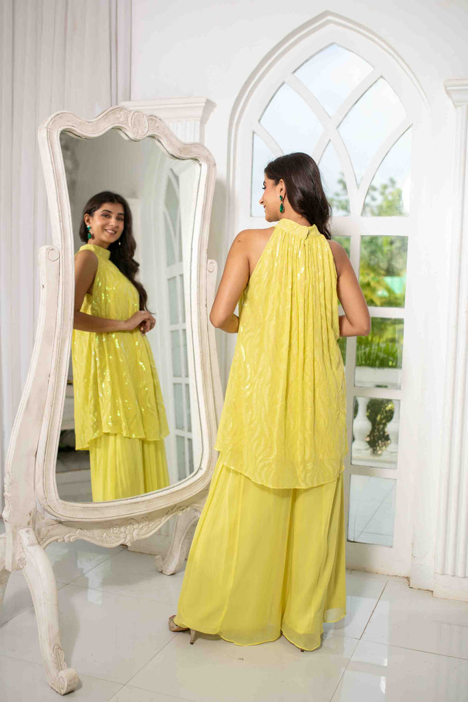 Women's Yellow Bund Gala Co-Ord Set