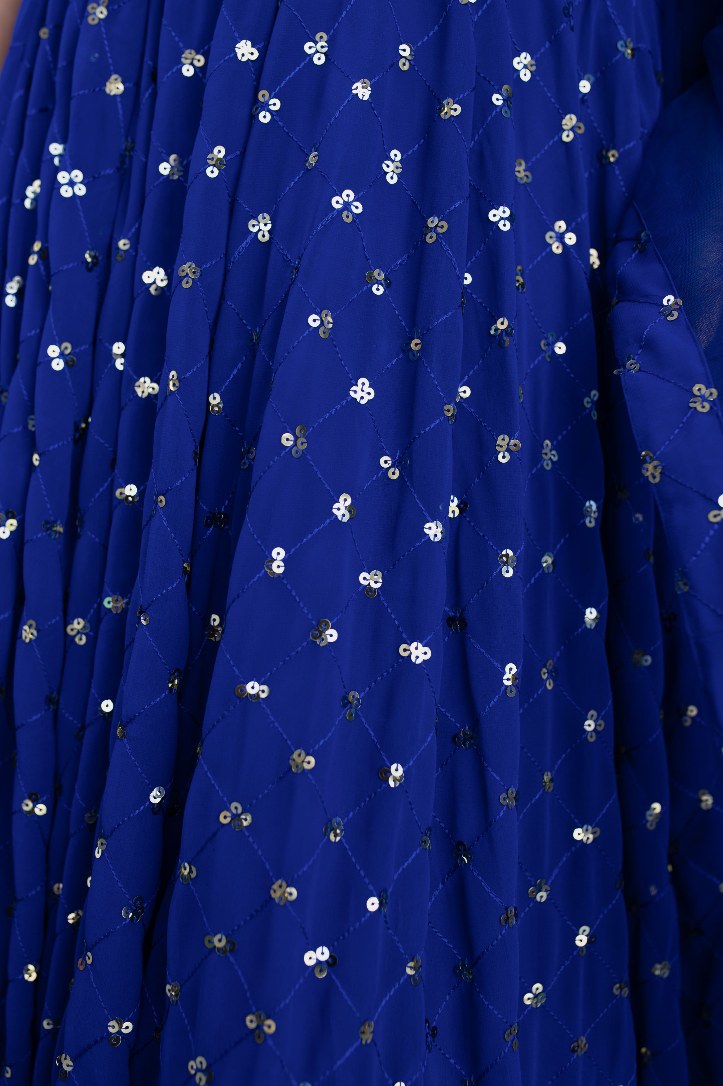 Women's Royal Blue Lehenga (3 Pc Set) - Label Shaurya Sanadhya
