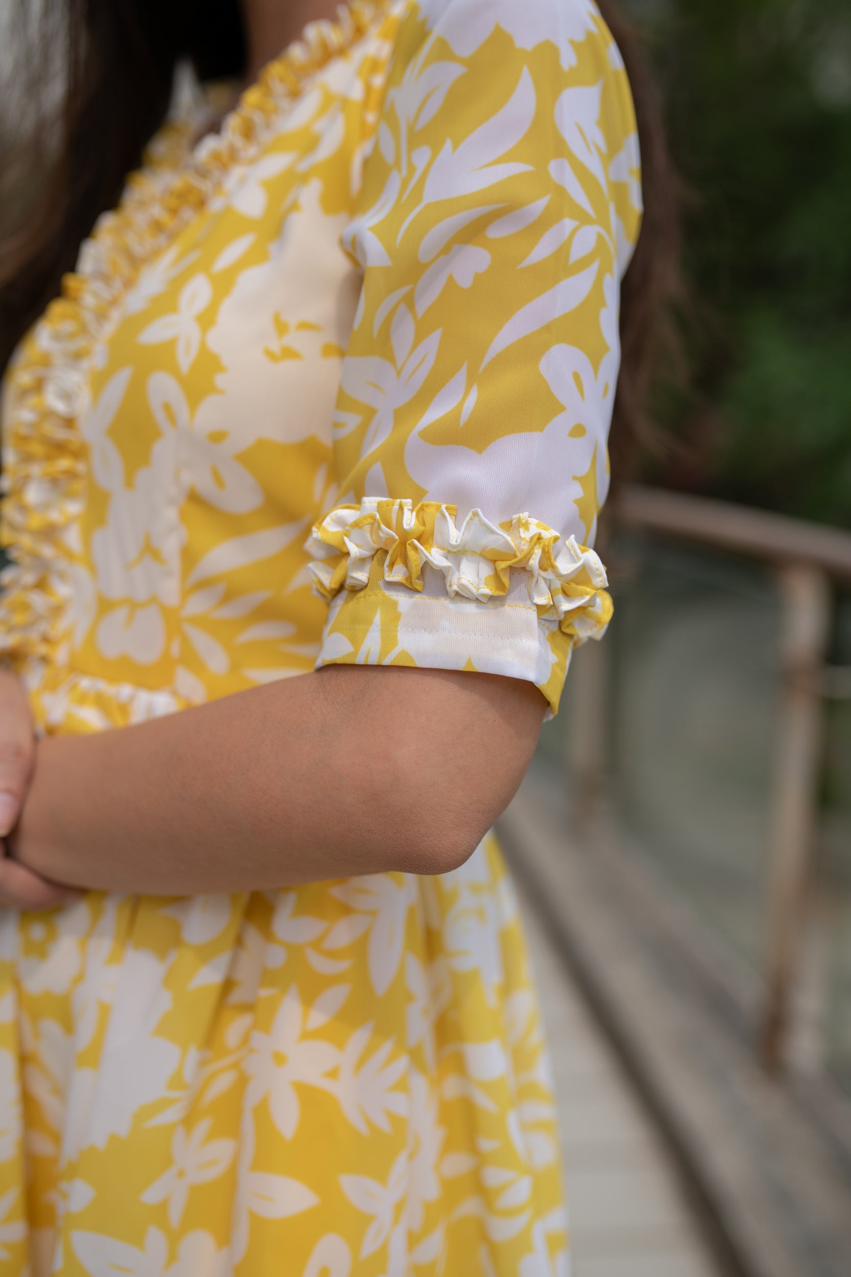 Buy online In India | Yellow White Floral short dress | Label Shauyra Sanadhya White / 3XL Buy online In India | Yellow White Floral short dress | Label Shauyra Sanadhya White / 3XL
