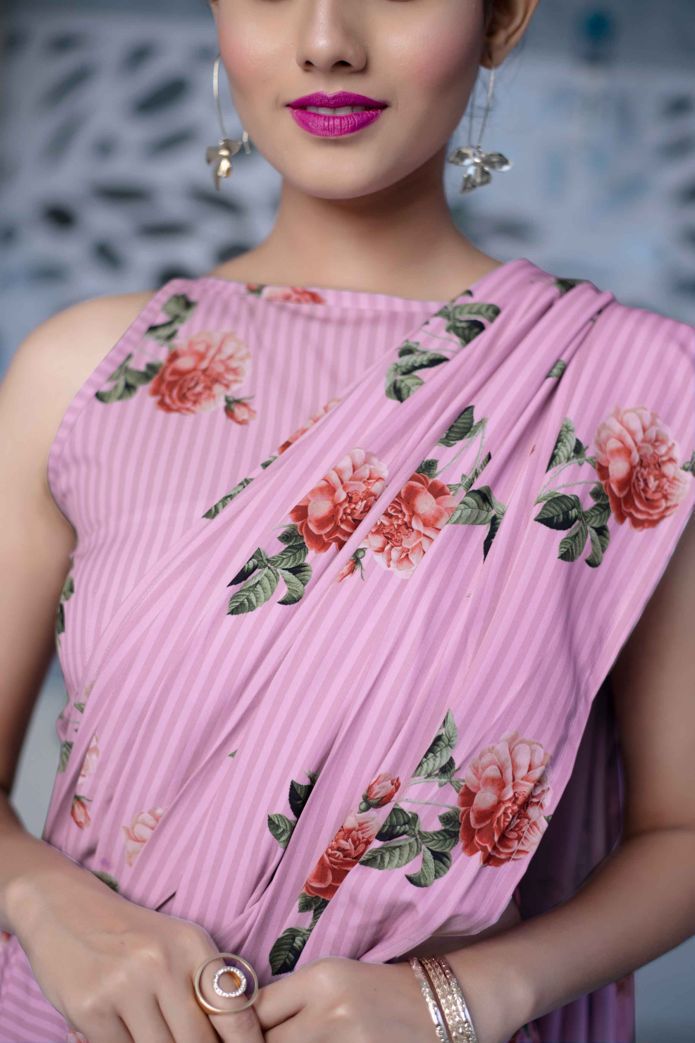 Women's Indo-Western Dhoti Style Saree Set Of 2 (2pcs set) - Label Shaurya Sanadhya