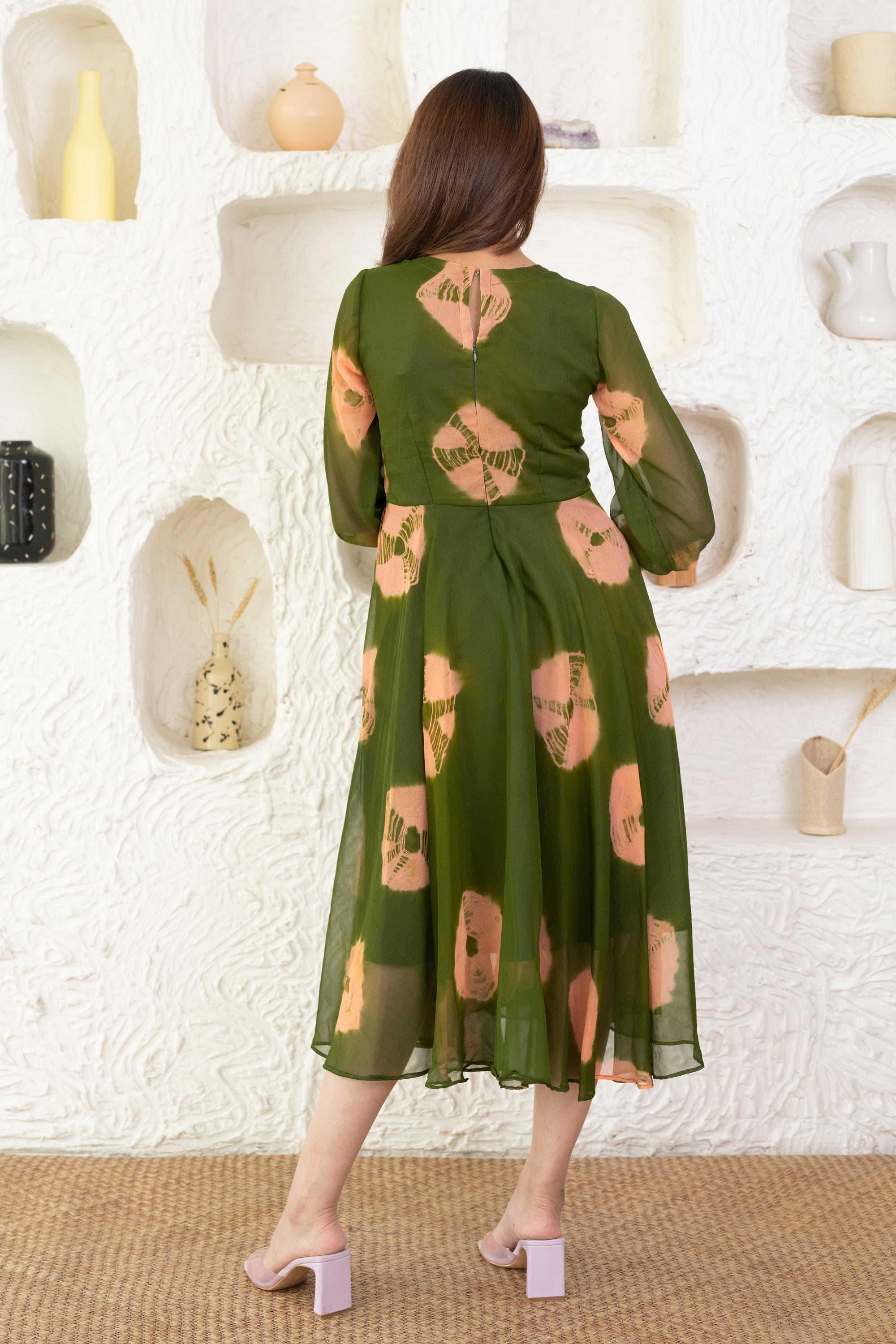 Women's Batik Dyed Gown - Saras The Label