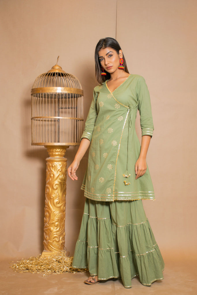 Women's Anarkali Kurta With Sharara (2Pc Set)