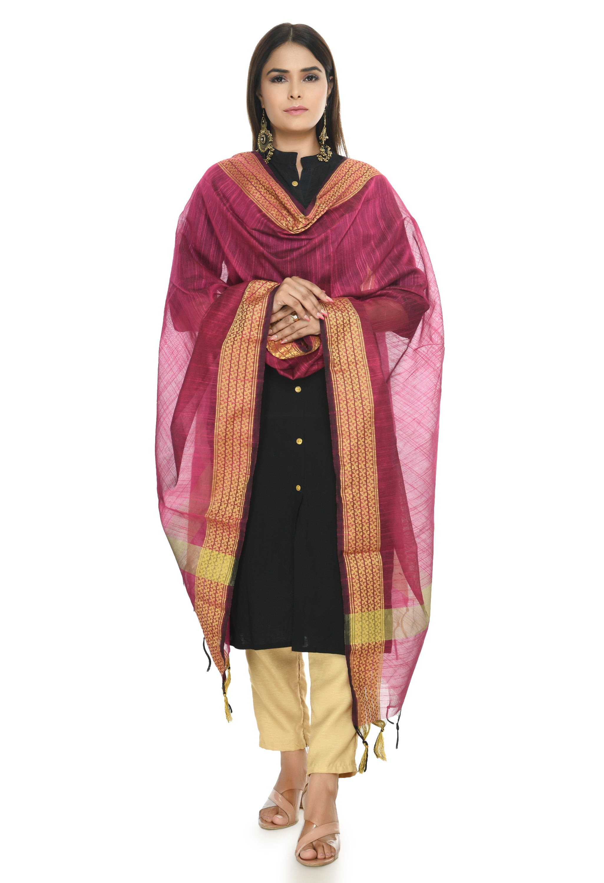 Women's Handloom Cotton Dupatta