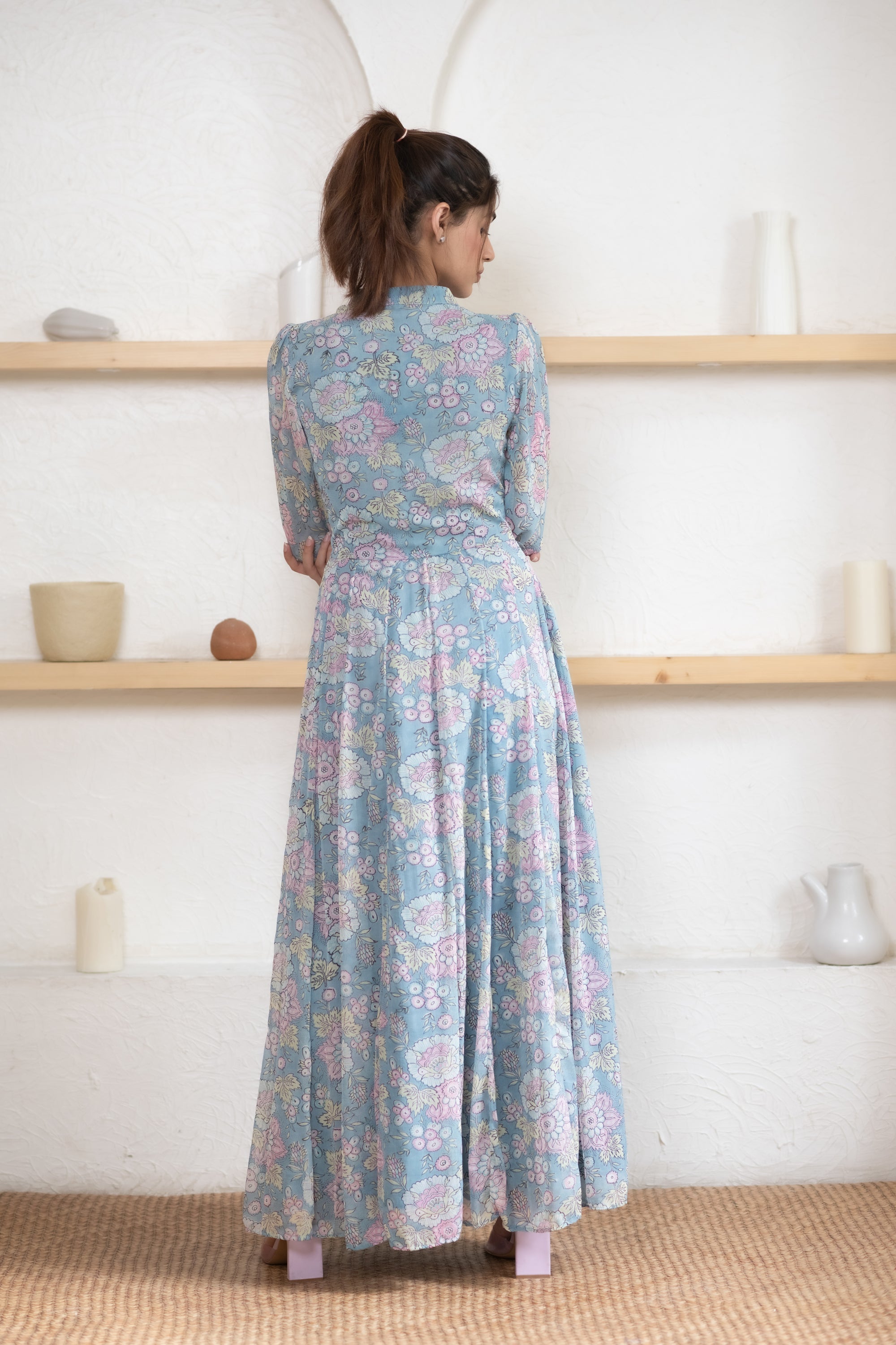 coloured maxi dress Rahila multi-coloured floral maxi dress