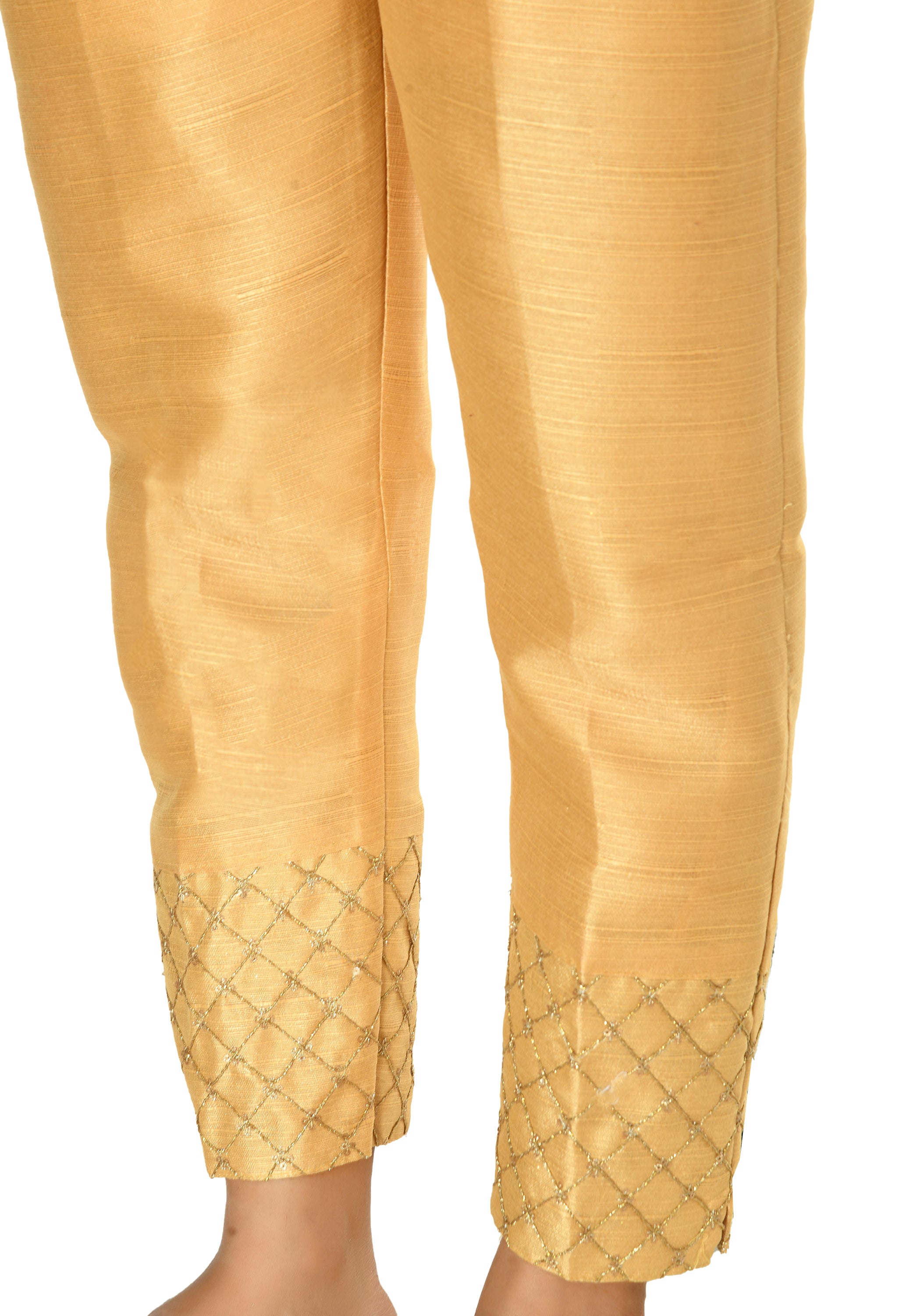 Women's Golden Color Pants - Moeza