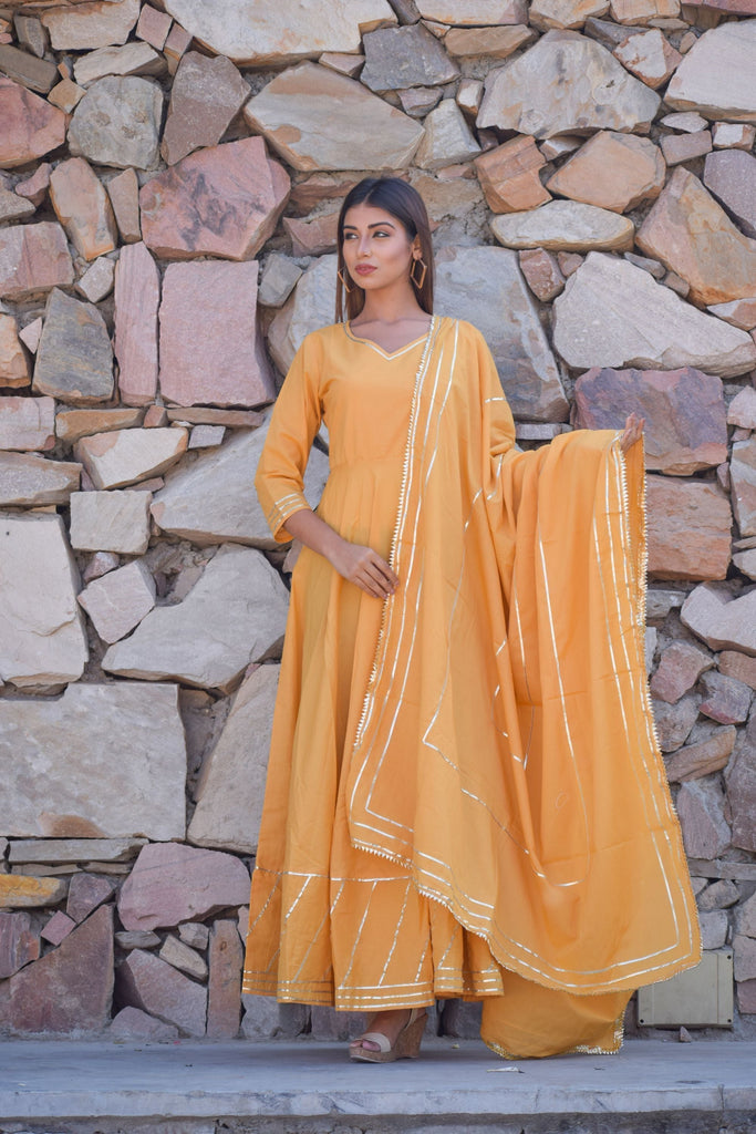 Women's Anarkali Kurta With Dupatta (2Pc Set)