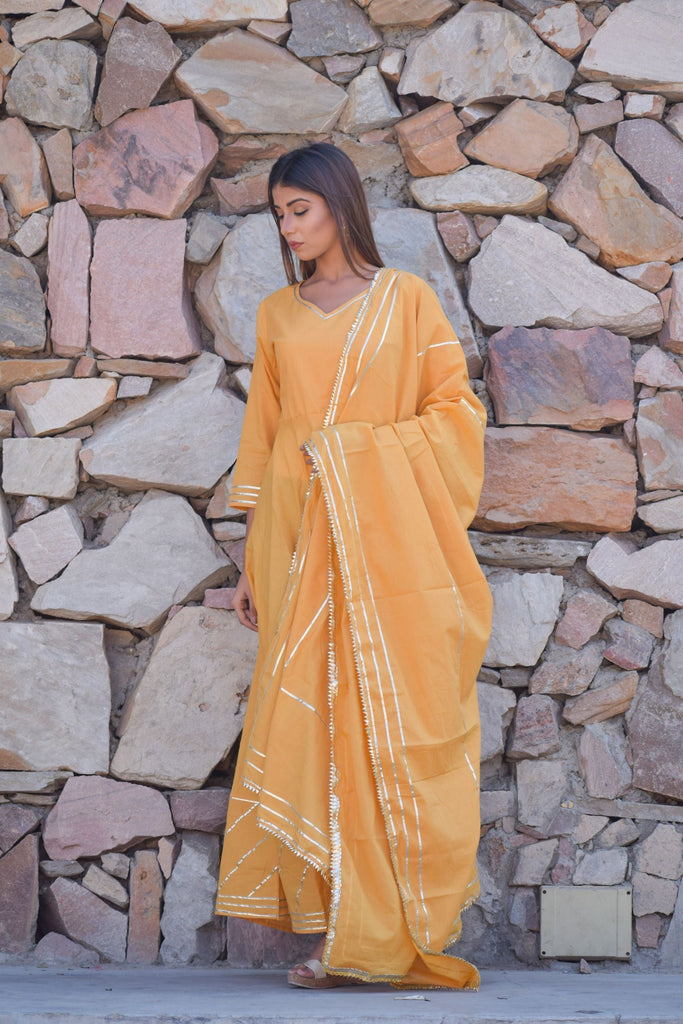 Women's Anarkali Kurta With Dupatta (2Pc Set)