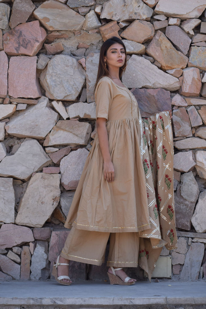 Women's Anarkali Suit Set (3Pc Set)