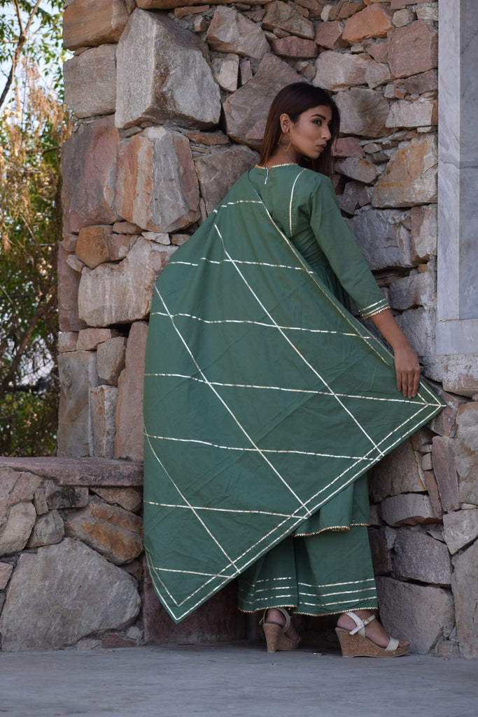 Women's Anarkali Suit Set (3Pc Set)