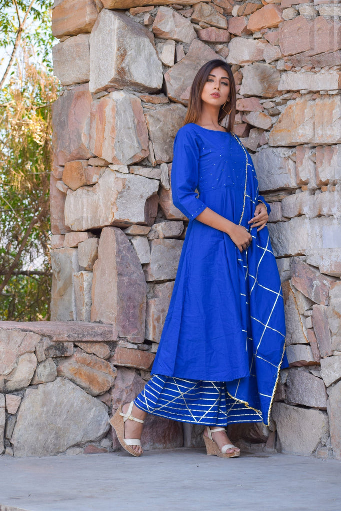 Women's Anarkali Suit Set (3Pc Set)