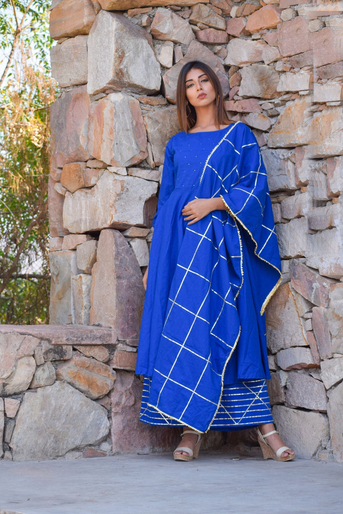 Women's Anarkali Suit Set (3Pc Set)